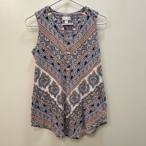 J Jill print tanktop